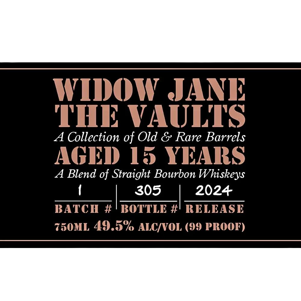 Widow Jane The Vaults Aged 15 Years 2024 Release - Nestor Liquor